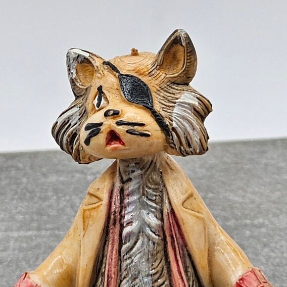 Vintage Hand-painted Fontanini Depose Italy Pirate Cat Figurine Collectible - Picture 3 of 10